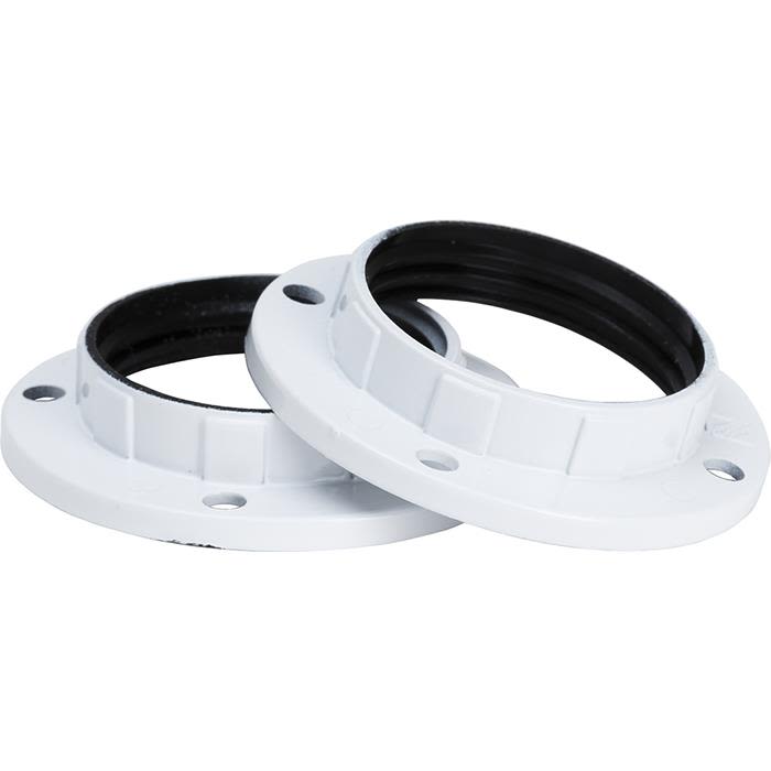 Gelia 4079790322 Skärmring E14, vit, 2-pack