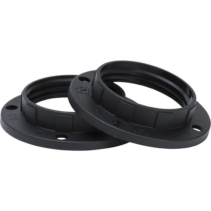 Gelia 4079032692 Skjermring E14, svart, 2-pakning