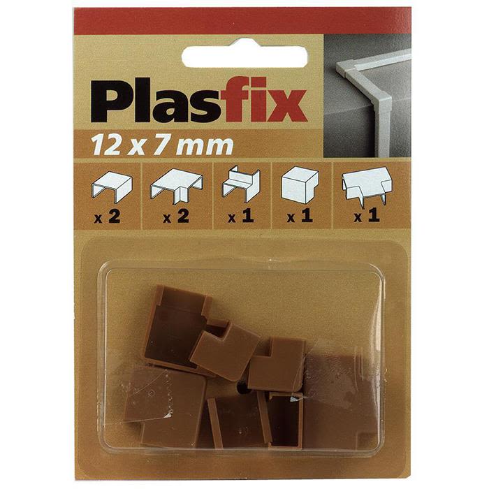 Plasfix 3410-9G Skarv- och hörnbit till Plasfix, 12 x 7 mm Teakfärgad