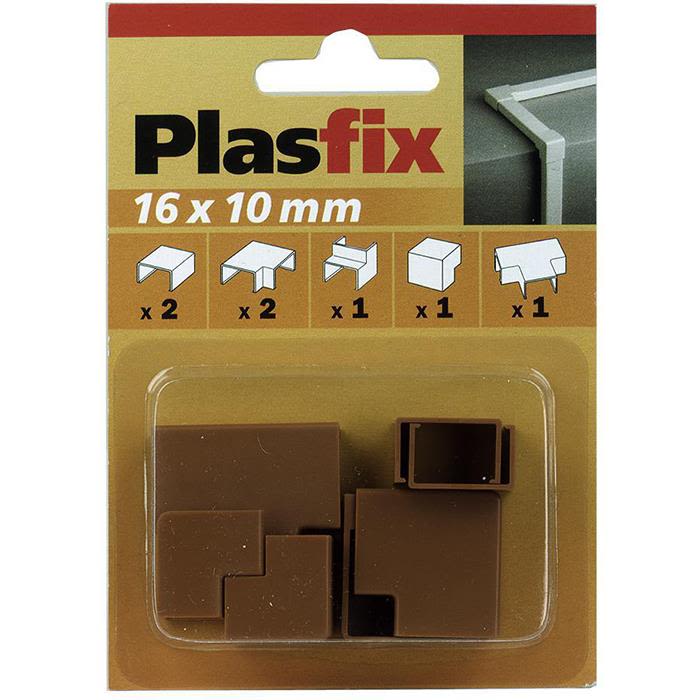 Plasfix 3420-9G Skarv- och hörnbit till Plasfix, 16 x 10 mm Teakfärgad