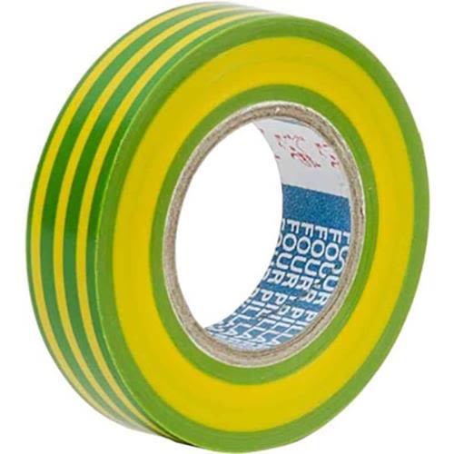 Gelia 050000617 Märktejp 10 m x 15 mm Gul/grön