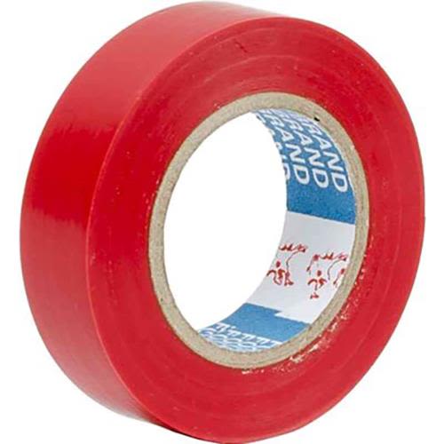 Gelia 050000614 Märktejp 10 m x 15 mm Röd