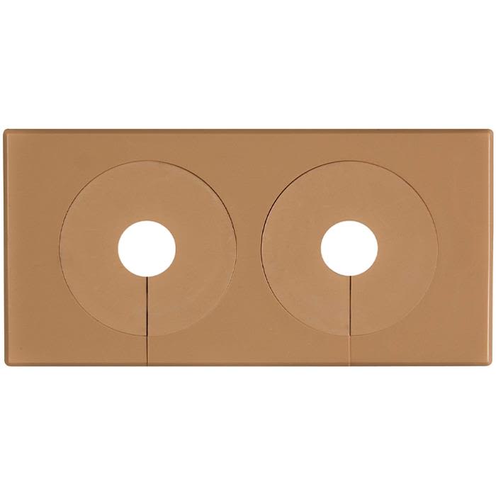 Faluplast 51489 Vulkbricka delbar, dubbel, 12-22 mm Brun
