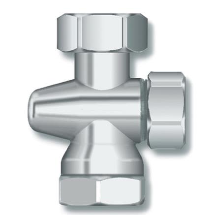 Thermopanel 6606006 Avstängningsventil inv. gänga R15, AR