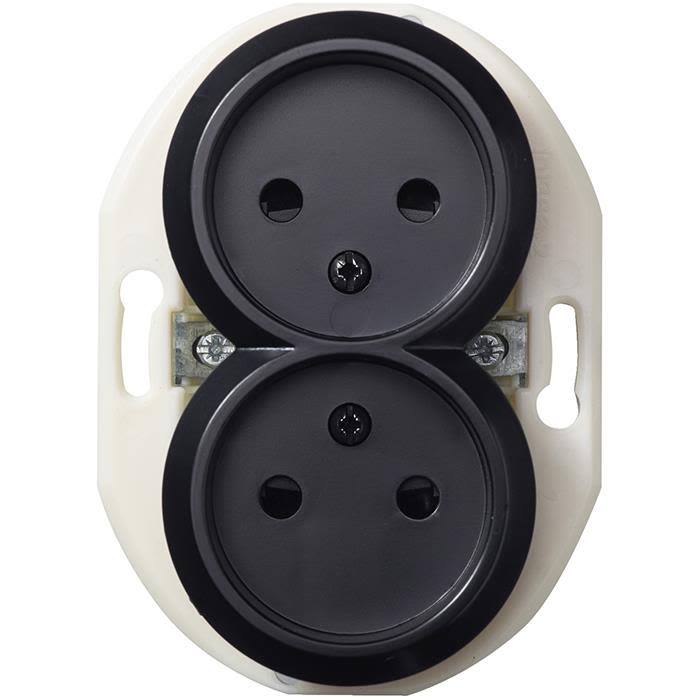 Schneider Electric Renova WDE011321 Vägguttag utan ram, ojordat, 2-vägs