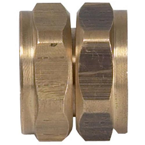 Vatette 1946088 Dubbelmutter 22 mm, mässing