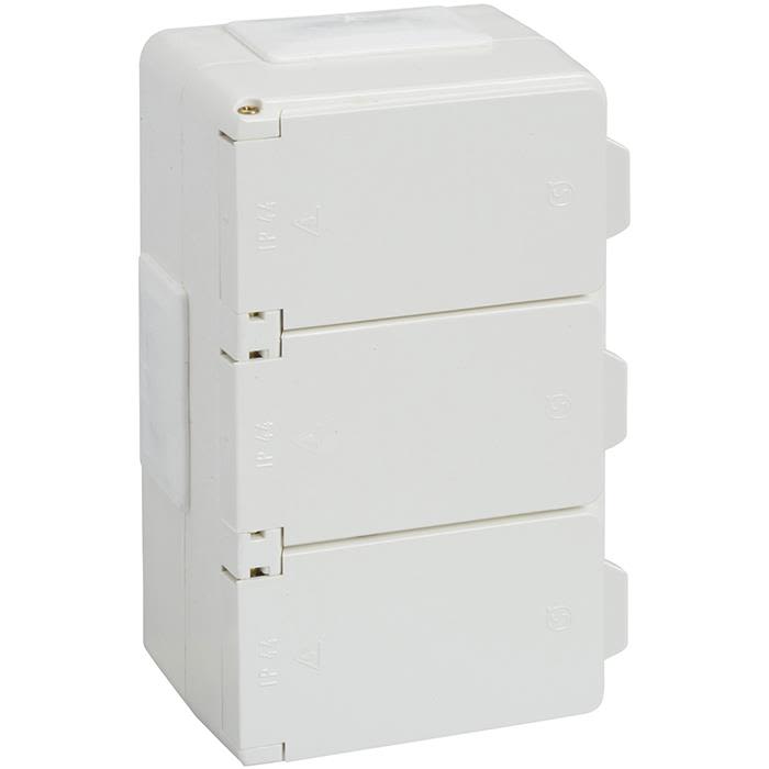 Schneider Electric Aqua Stark 183508700 Vägguttag jordat, kapslat, 3-vägs 3-vägs