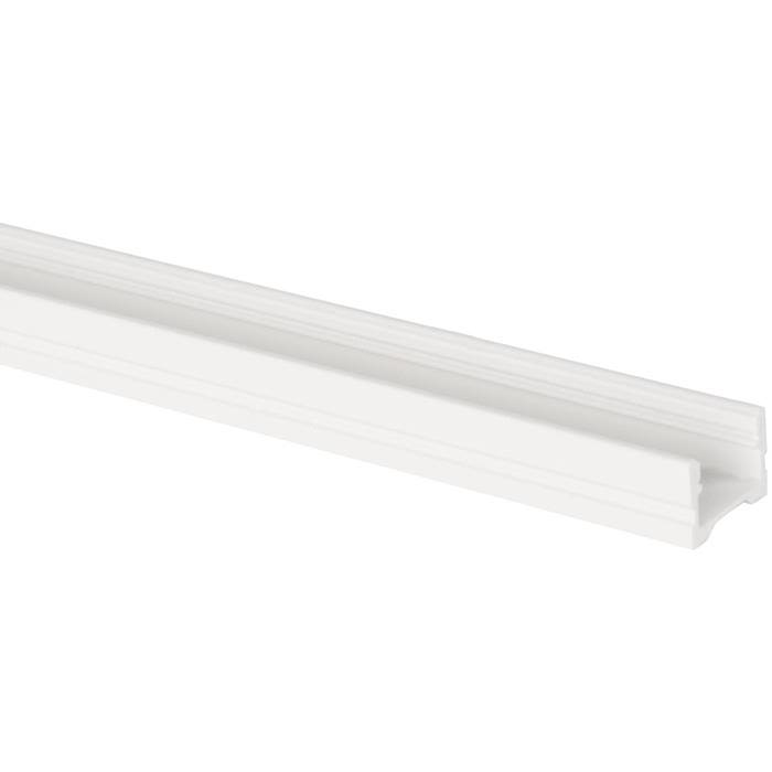 Aluminiumprofil Art low 2m, hvidlakeret lav U-profil til belysning inde og ude, Max kølingseffekt 18 W/m PROFESSIONEL