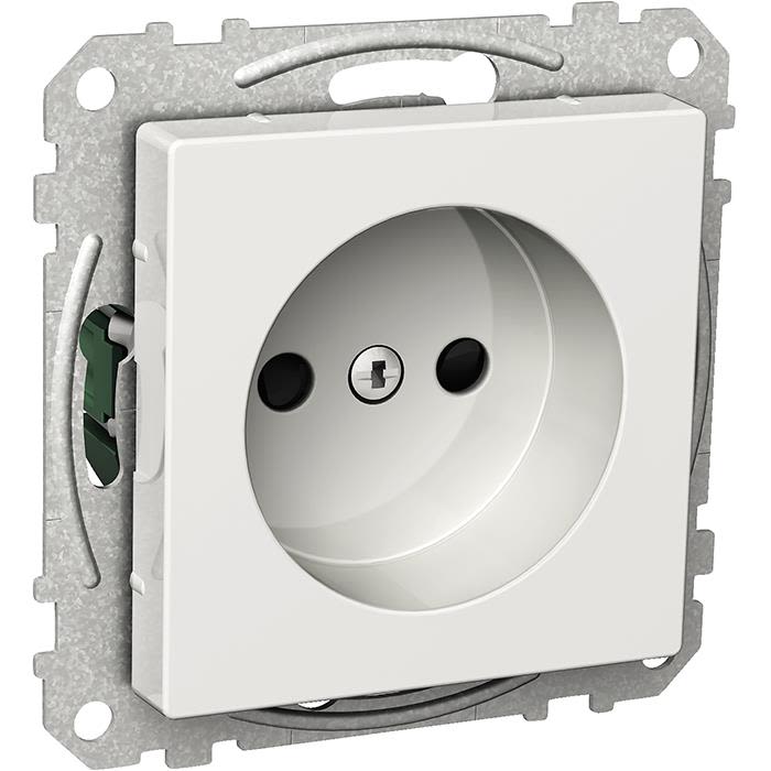 Schneider Electric Exxact WDE002171 Vägguttag ojordat, 1-vägs