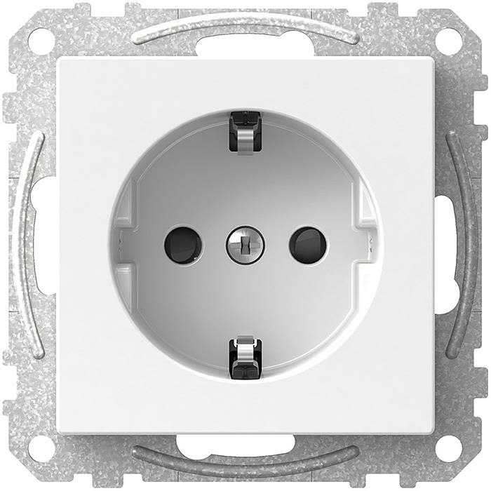 Schneider Electric Exxact WDE002176 Vägguttag jordat, 1-vägs