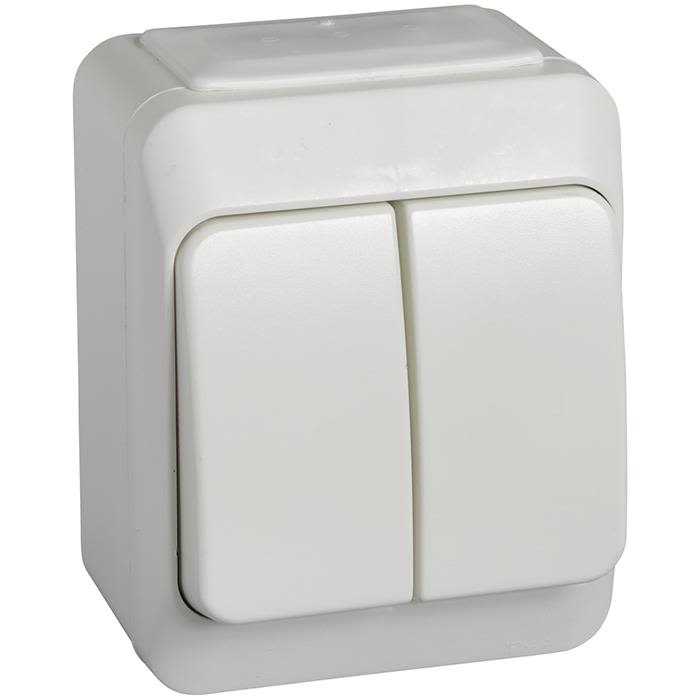 Schneider Electric Aqua Stark 183502600 Strömbrytare dubbeltrapp