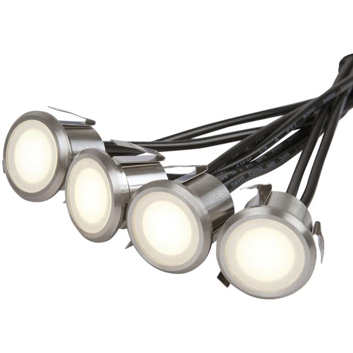 Hide-a-Lite Decklight Garden Kit Altanarmatur rostfritt stål, 3000 K