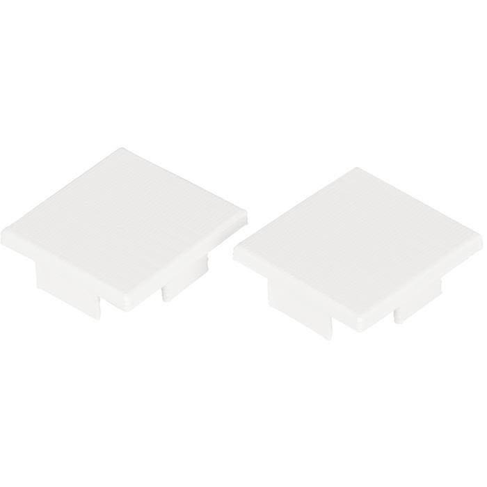 Art Endestykke High Hvid 2 stk., til E-7504025 Profil Art High 2m Hvid PROFESSIONEL