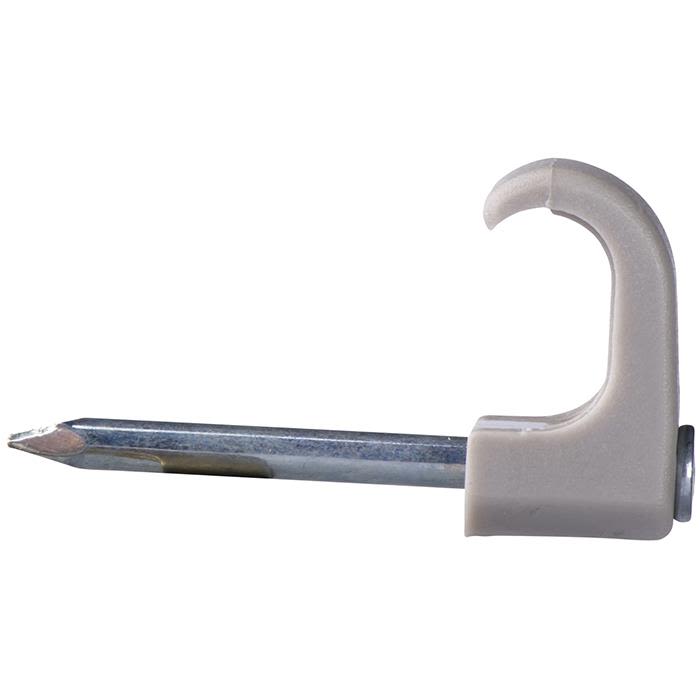 Schneider Electric TC 2111003 Spikerklips for flat ledning, natur, 100-pakning 4-6 mm