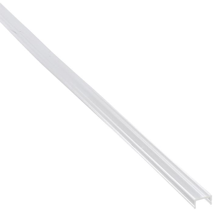 Hide-a-Lite U-profil Hög Täcklock till aluminiumprofiler, 2 m Klar