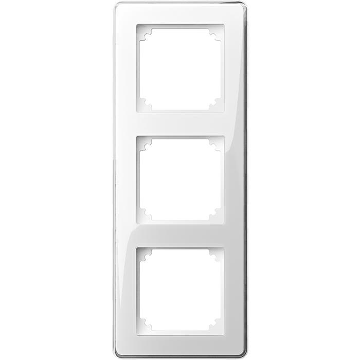 Schneider Electric Exxact Design Ram transparent, med dekorinlägg 3 fack