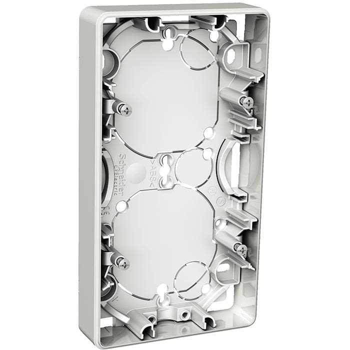 Schneider Electric Exxact WDE002352 Förhöjningsdosa utanpåliggande, 21 mm djup 2 fack