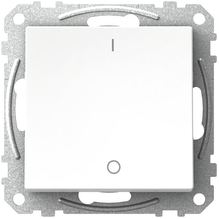 Schneider Electric Exxact WDE002106 Strømbryter firkantet vippe, uten klør, hvit 2 poler