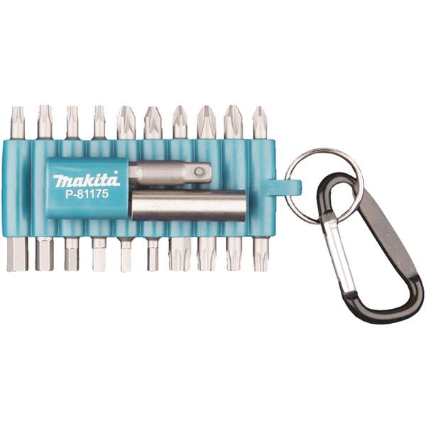 Makita P-81175 Bitssett 22 deler, med carabinkrok