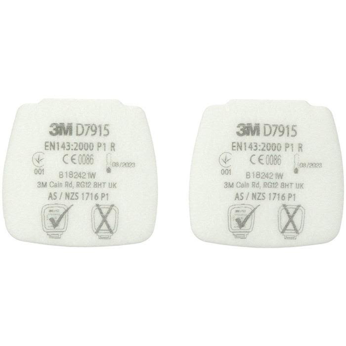3M Secure Click D7915 Partikelfilter till 800-serien, 4-pack P1 R