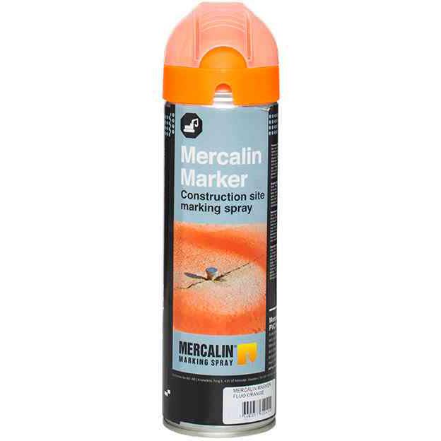 Mercalin Marker Märkfärg fluorescerande, 500 ml Orange