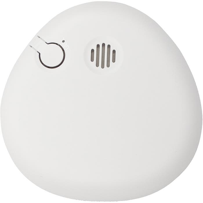 Housegard Pebble SA700 Palohälytin optinen, design, testipainike