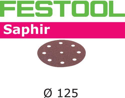 Festool STF SA Slippapper 125mm, 8-hålat, 25-pack P80