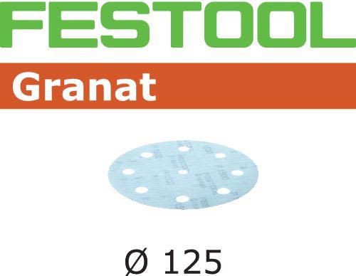 Festool STF GR Slippapper 125mm, 8-hålat, 50-pack P800