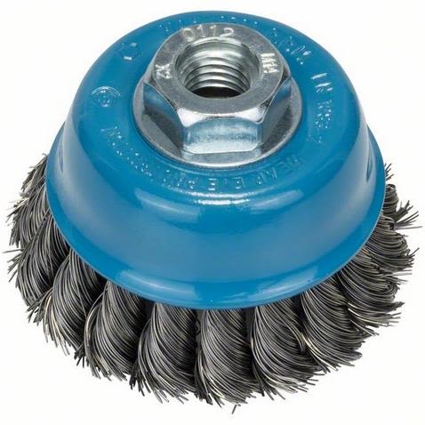 Bosch Koppbørste, vridd, 65, stål 65mm, 0,35 mm, M14
