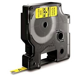 DYMO Standard D1 Tejp 6mm Svart på gult
