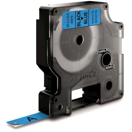 DYMO Standard D1 Tejp 9mm Svart på blått