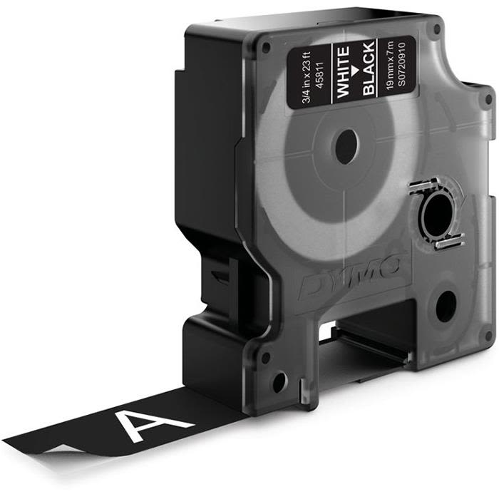 DYMO Standard D1 Tejp 19mm Vitt på svart