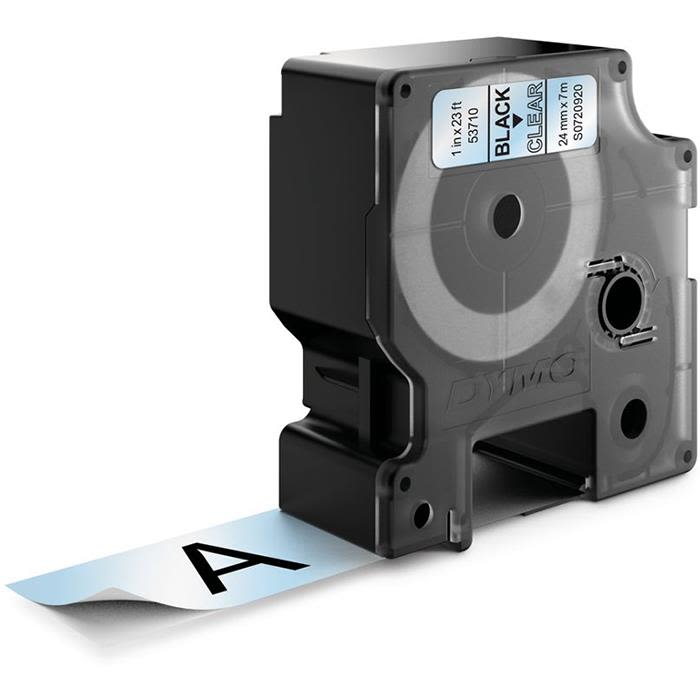 DYMO Standard D1 Tejp 24mm Svart på transparent
