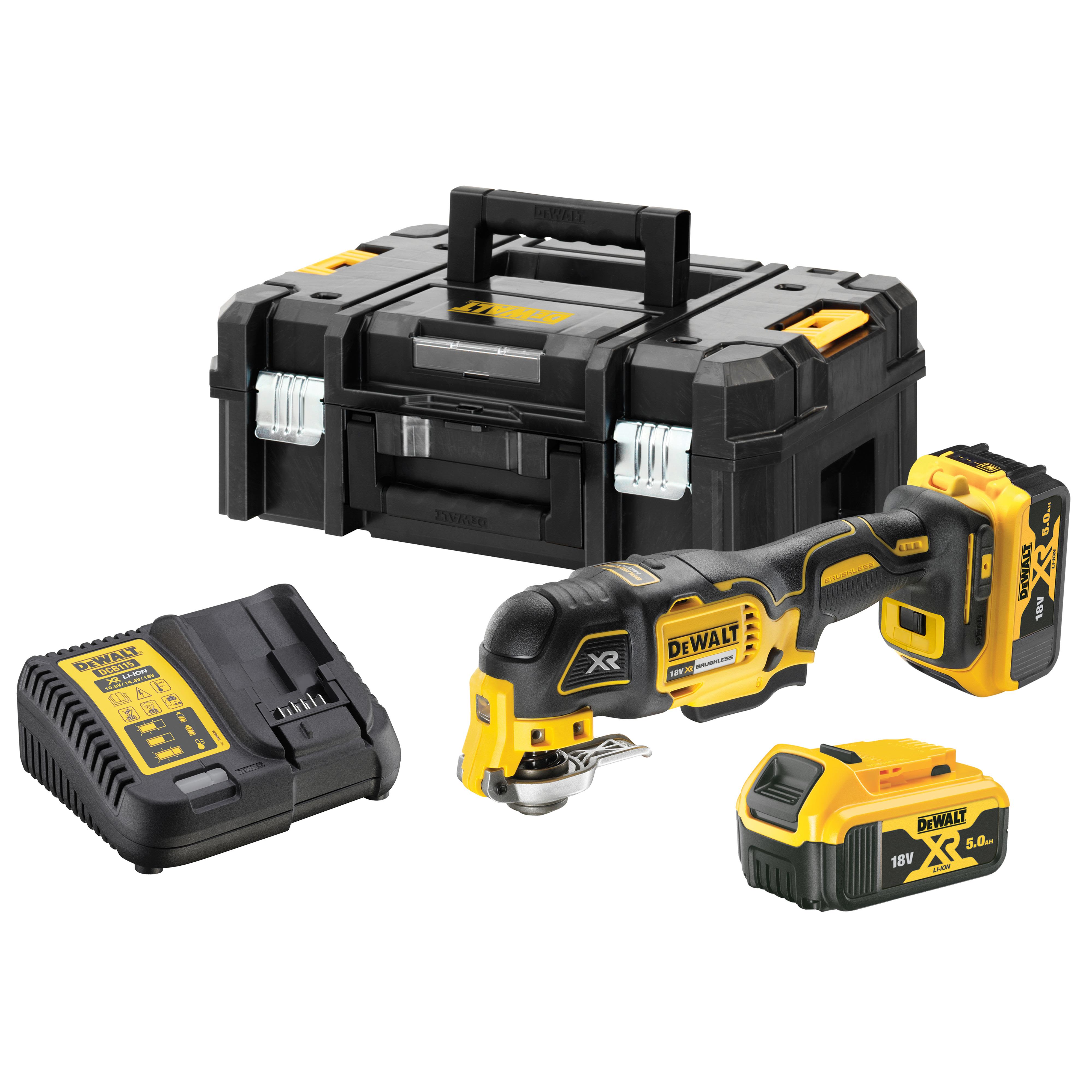 Dewalt DCS356P2-QW Multiverktyg med batteri och laddare