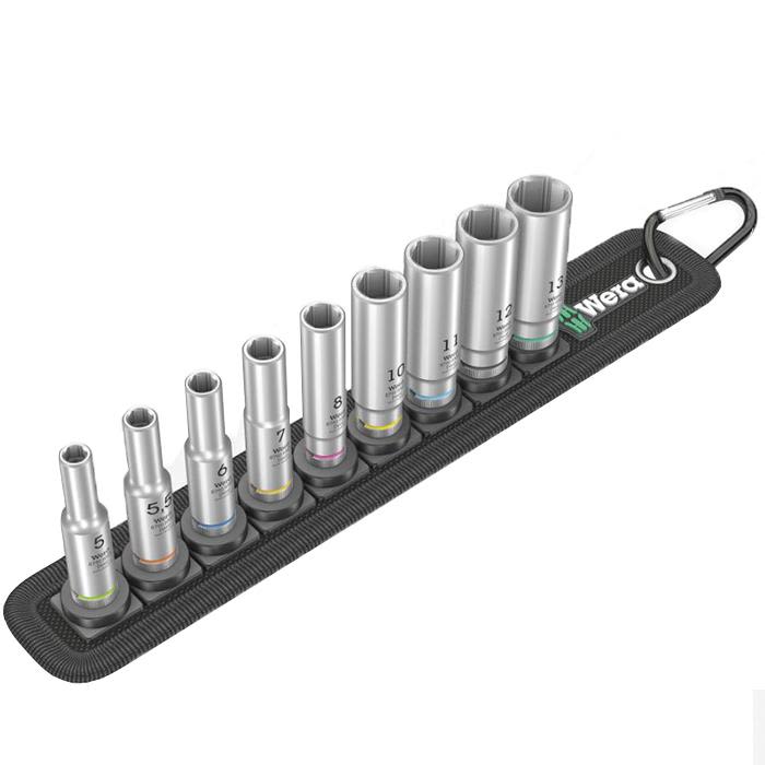 Wera Belt B Deep 1 Hylsemeiselinnsats 9 deler
