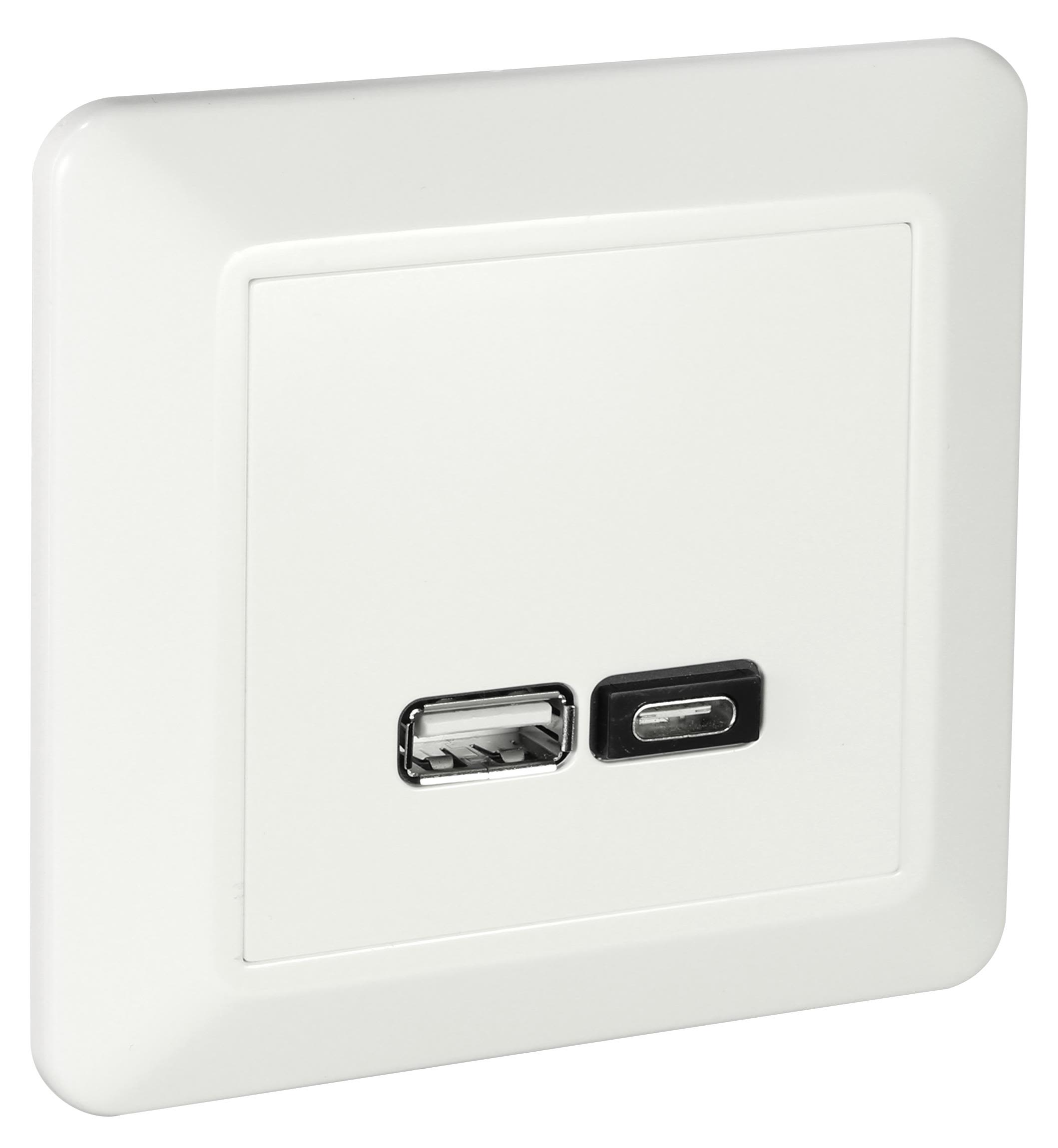 Elko RS Laddstation infällt, USB A+C