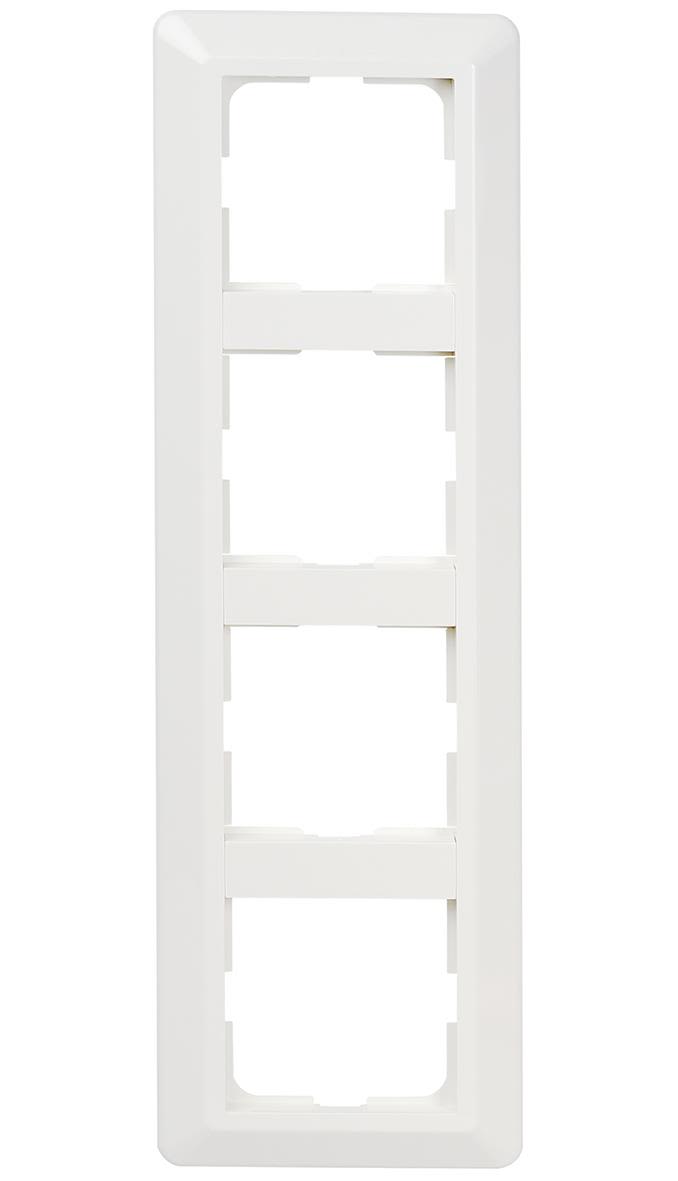 Elko EKO07247 Kombinationsram renvit (RAL9003), termoplast 297 mm, 4 fack