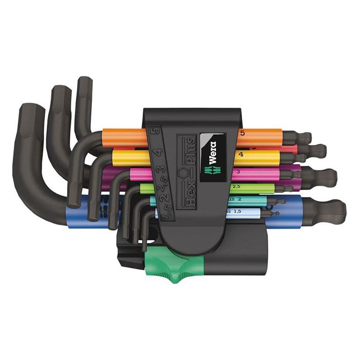 Wera 950/9 Hex-Plus Multicolour 2 Vinkelskruetrækkersæt 9 dele