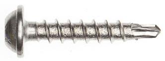 Unite Marutex A81M230500 Fönsterbleckskruv 3.9x20 mm, borrspets, 500-pack Mellangrå