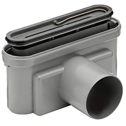 Unidrain 7119934 Utloppshus 75 mm, sidoutlopp Trä- och betongbjälklag