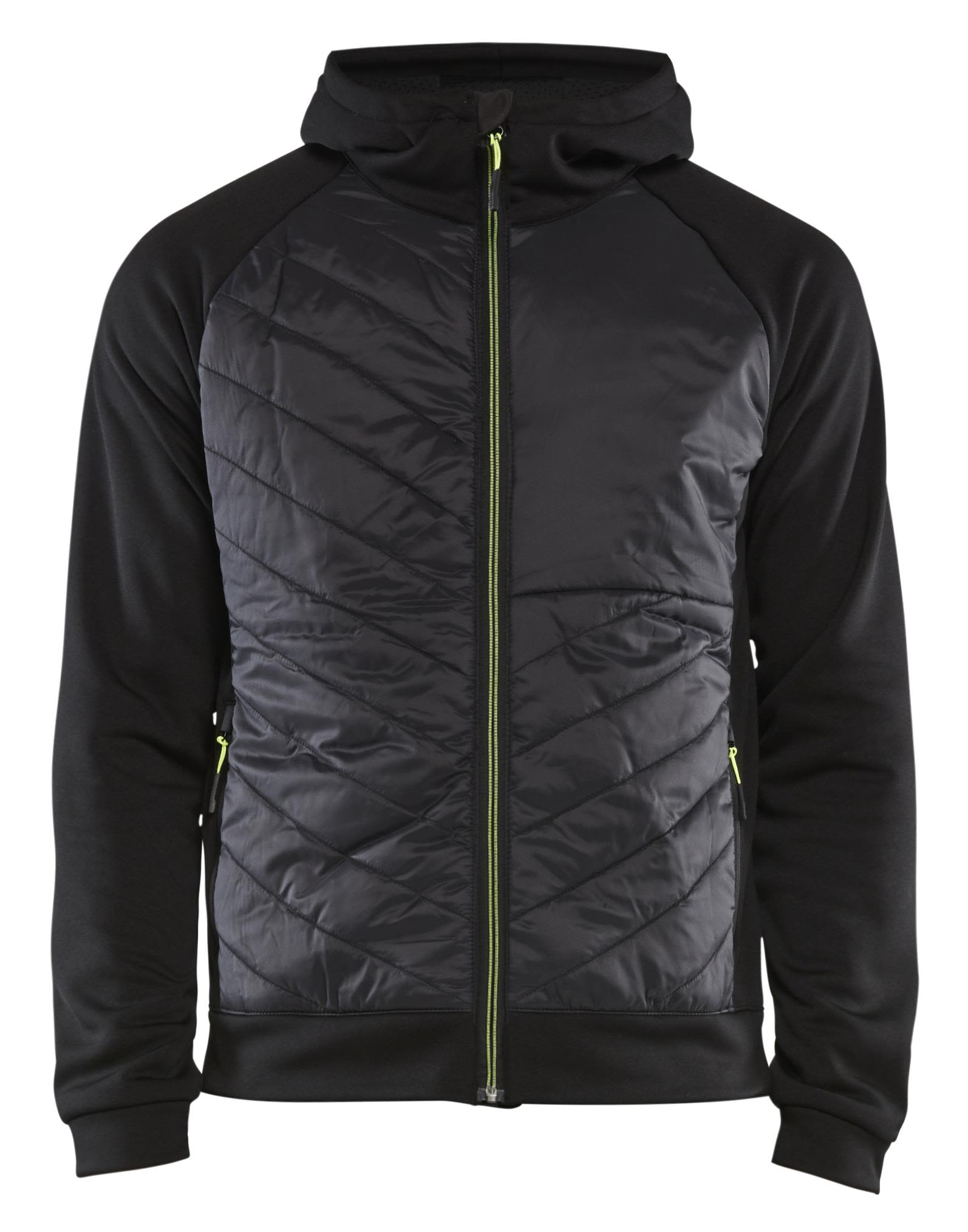 HYBRID SWEATSHIRT SORT/HØY VI SORT/GUL XXL