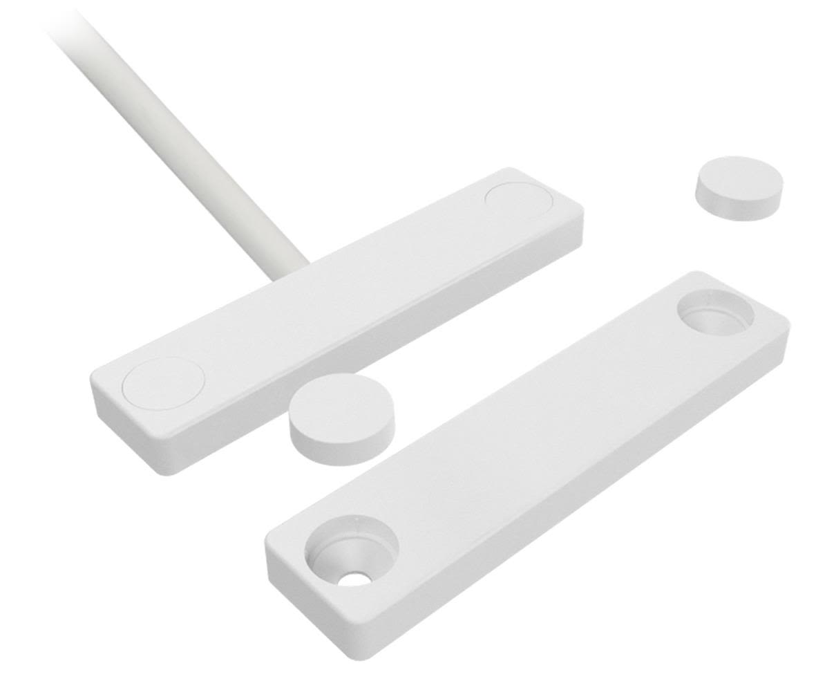 Alarmtech MC 740E-10 Magnetkontakt utanpåliggande, vit 10 m kabel