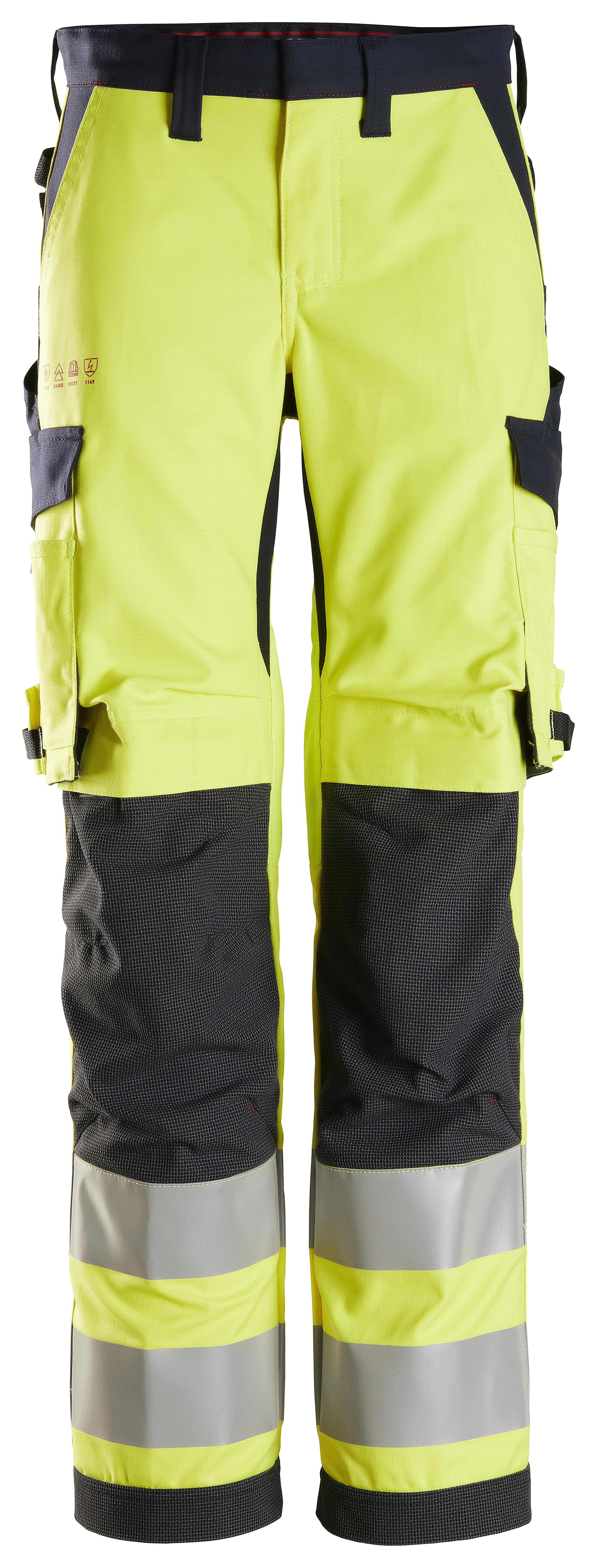 Snickers Workwear 6760 ProtecWork Arbeidsbukse varsel, gul 17