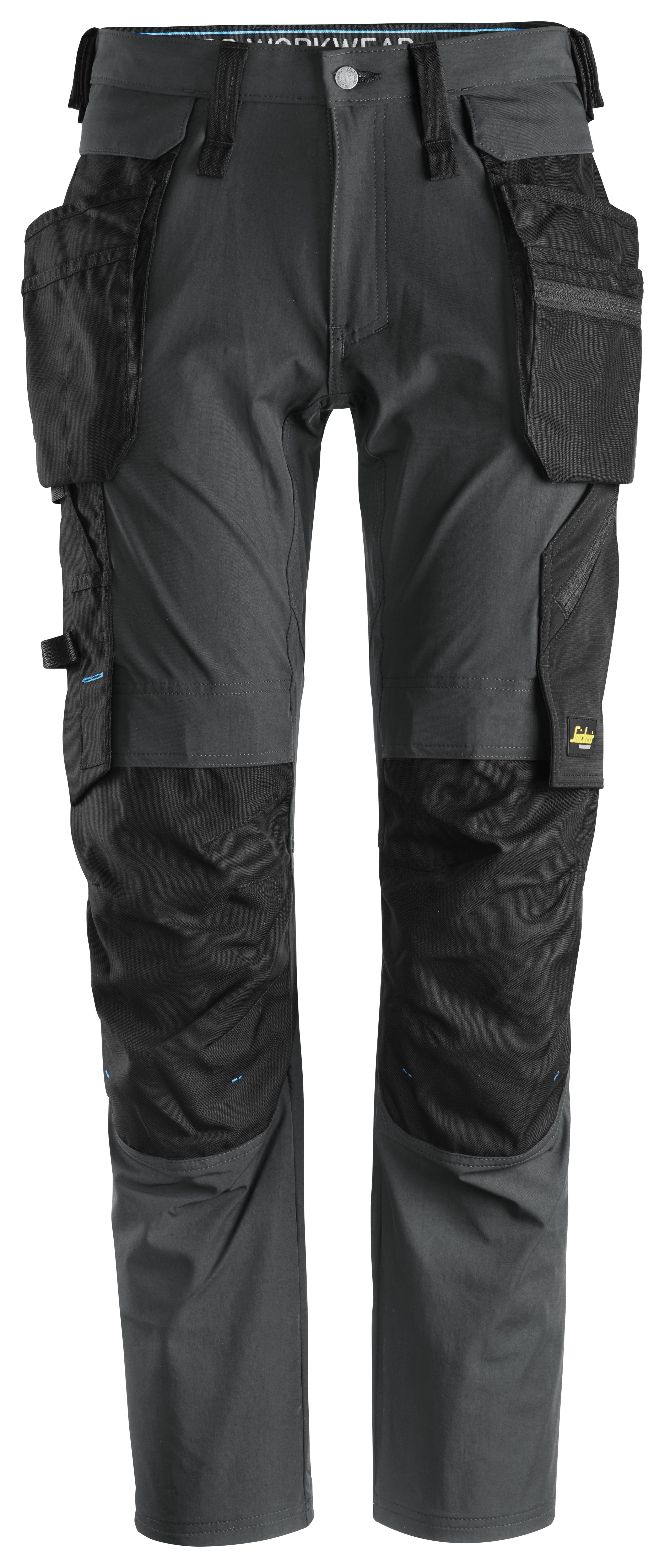 Snickers Workwear 6208 LiteWork Arbetsbyxa grå/svart Grå/Svart