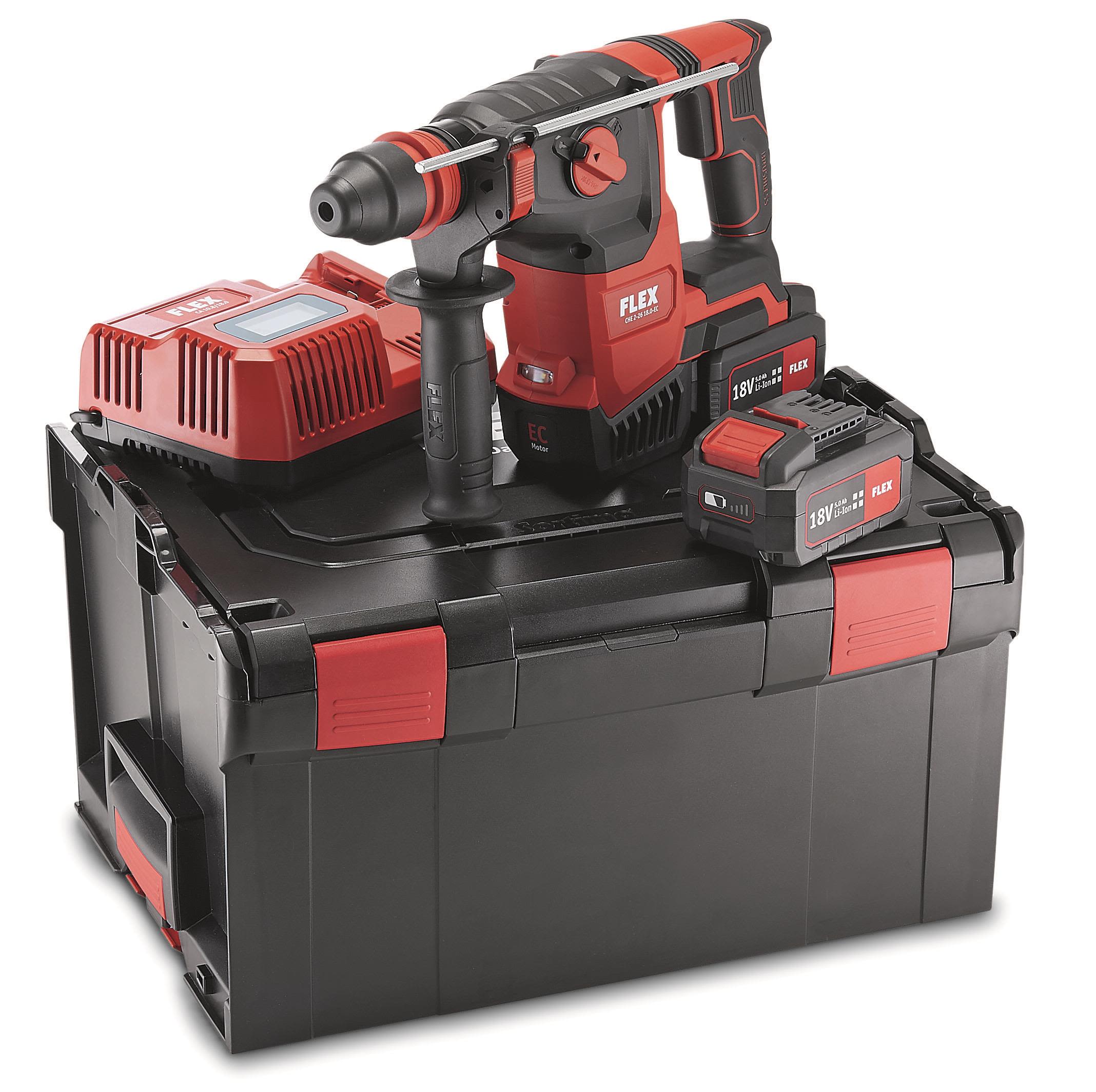 Flex CHE2-26 18.0-EC Set Borrhammare med batteri och laddare