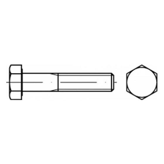 REYHER 009318100040045 Sekskantskrue FZB ISO 4014 4 x 45 mm, 500-pakning