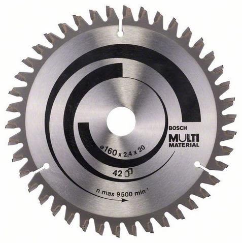 Bosch Sirkelsagblad Multi Material 160 x 20/16 x 2,4 mm; 42