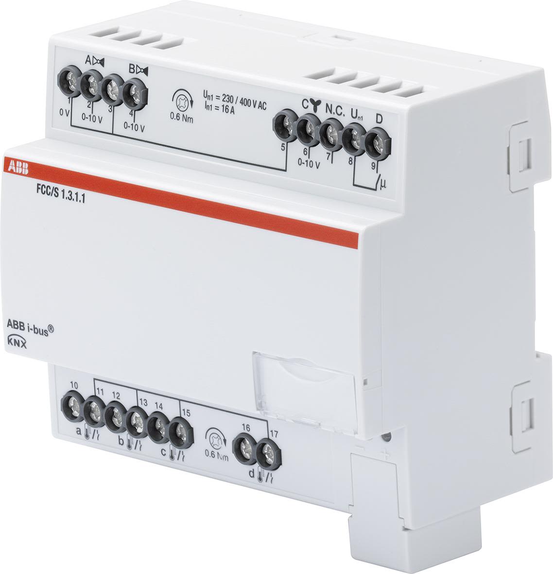 ABB 2CDG110214R0011 Fan Coil-kontroller 0-10V 2 st 0-10V motorventil Manuell omkopplare: Nej