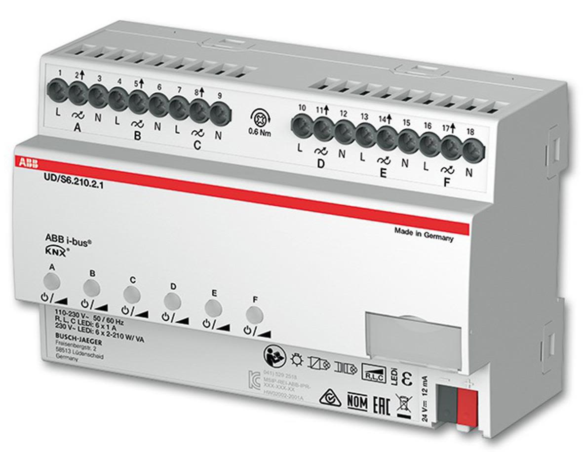 ABB 2CKA006197A0049 Dimmer 210 W Antal utgångar: 6