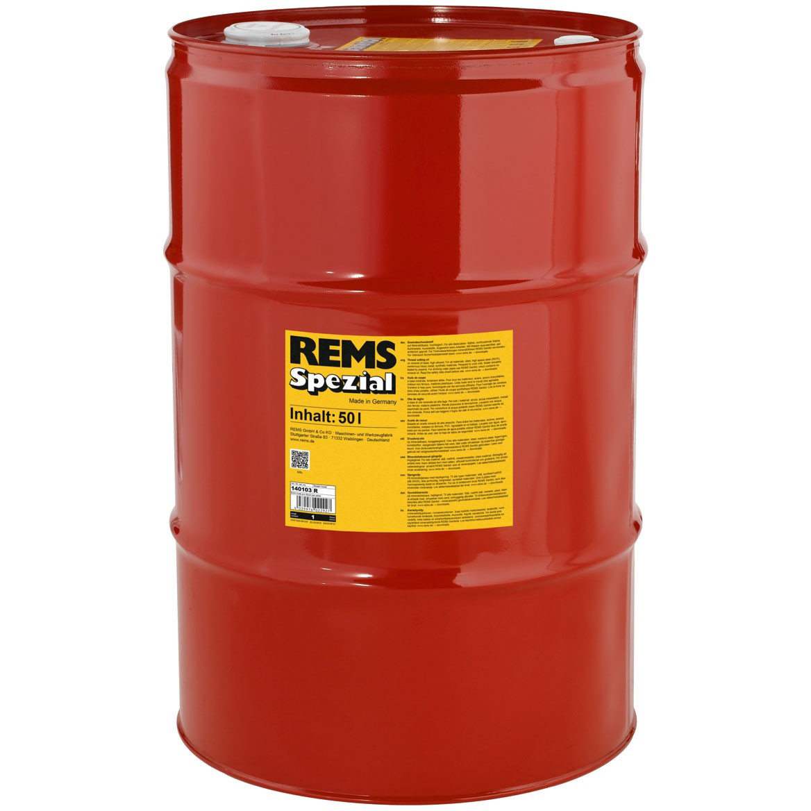 REMS Spezial Gängolja mineralisk 50 l, i fat